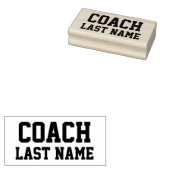 Persoonlijke achternaam coach rubberstempel (Gestempeld)