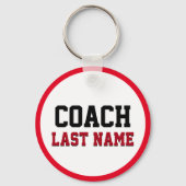 Persoonlijke achternaam coach sleutelhanger (Achterkant)