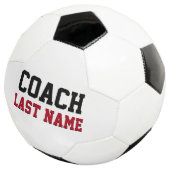 Persoonlijke achternaam coach voetbal (Drie kwart)