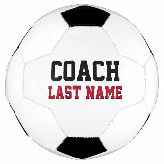Persoonlijke achternaam coach voetbal (Voorkant)