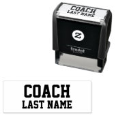 Persoonlijke achternaam coach  zelfinktende stempel (In situ)