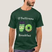 Persoonlijke achternaam Ierland Ontbijt T-shirt (Voorkant)