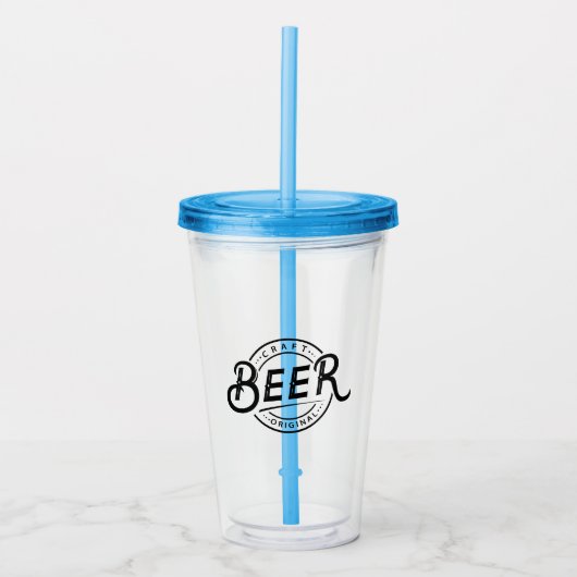 Persoonlijke Acryl Logo Tumbler Drinkbeker (Voorkant)