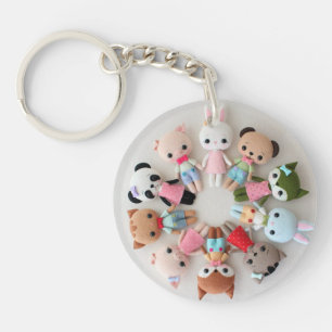 Persoonlijke acryl sleutelhanger - Vilt Dieren