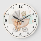 Persoonlijke Acryl Wandklok Teddybeer (Voorkant)