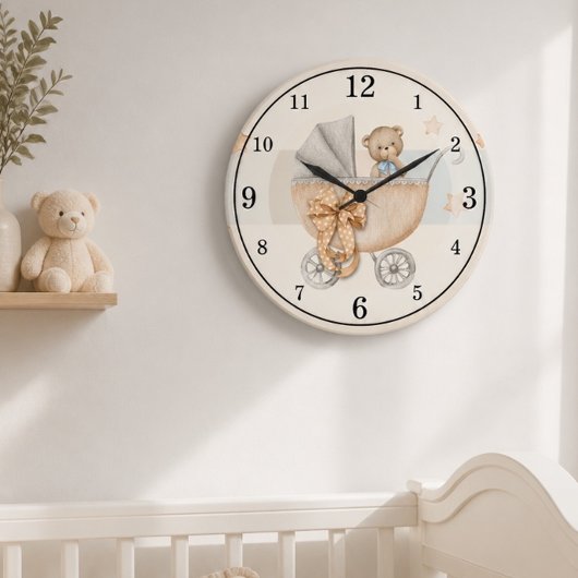 Persoonlijke Acryl Wandklok Teddybeer