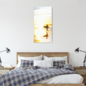 Persoonlijke Acryl Wandkunst – Verticale Zonsonder Canvas Afdruk (Insitu (Slaapkamer))