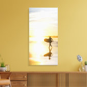 Persoonlijke Acryl Wandkunst – Verticale Zonsonder Canvas Afdruk (Insitu (Woonkamer))
