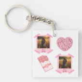 Persoonlijke acrylen sleutelhanger voor Valentijns (Voorkant)