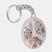 Persoonlijke acrylsleutelring - Vilt Sleutelhanger (Voorkant Links)