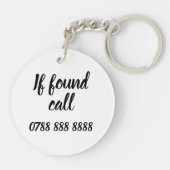 Persoonlijke acrylsleutelring - Vilt Sleutelhanger (Achterkant)