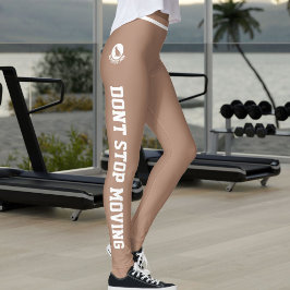 Persoonlijke Actieve Huisdier Moeder Wit Stof Carm Leggings
