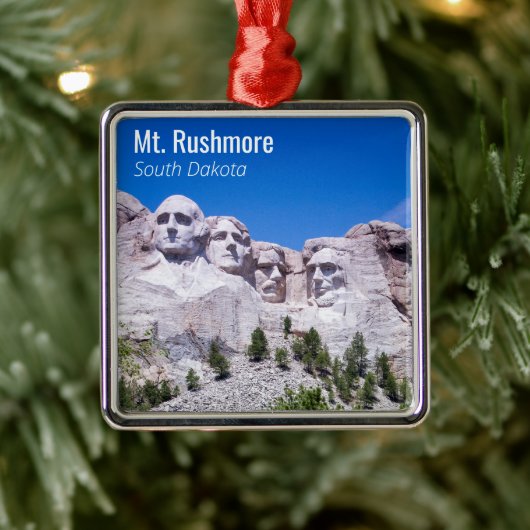 Persoonlijke activering Foto Mt. Rushmore Metalen Ornament (Boom)