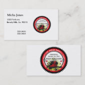 Persoonlijke add Jouw naam Oil Field Safety Logo Visitekaartje (Voorkant / Achterkant)