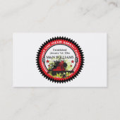 Persoonlijke add Jouw naam Oil Field Safety Logo Visitekaartje (Achterkant)