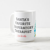 Persoonlijke Ademhalingstherapeut van de Kerstman Koffiemok (Voorkant links)