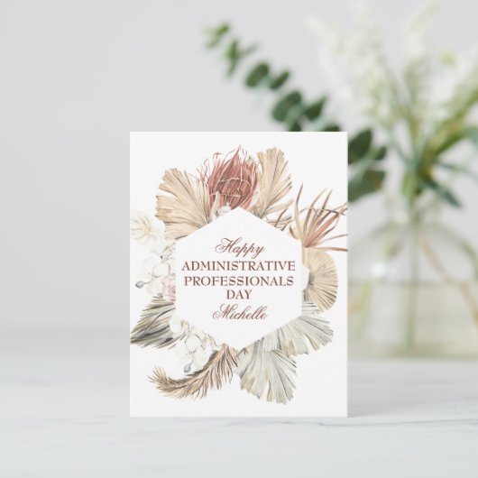 Persoonlijke Administrative Professionals Dag Briefkaart (Staand voorkant)