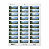 Persoonlijke adreslabels met landschapsafbeelding. etiket (Full Sheet)