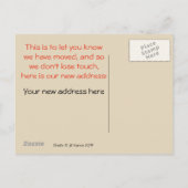 Persoonlijke adreswijziging aankondigingskaart (Achterkant)