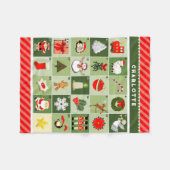 Persoonlijke Adventkalender Fleece Deken (Voorkant (Horizontaal))