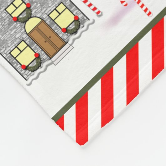 Persoonlijke Adventskalender Aandenken Fleece Deken (Hoek)