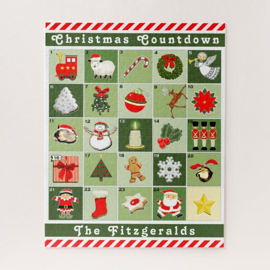 Persoonlijke Adventskalender Legpuzzel (Verticaal)