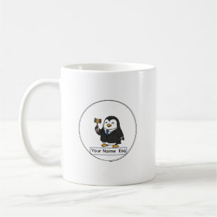 Persoonlijke advocaat Esq Pinguïn Keramische Vaas Koffiemok