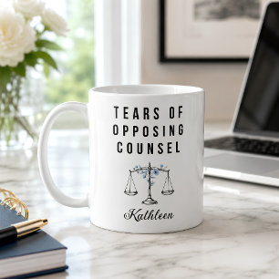 Persoonlijke advocaat Tranen van de tegenpartij Koffiemok