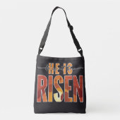 Persoonlijke afbeelding Crossbody tas - Hij Is Opg (Achterkant)