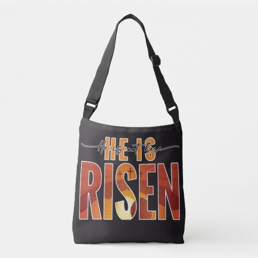 Persoonlijke afbeelding Crossbody tas - Hij Is Opg (Voorkant)