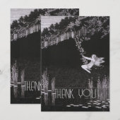  persoonlijke afbeelding, Retro Bedankkaart (Voorkant / Achterkant)