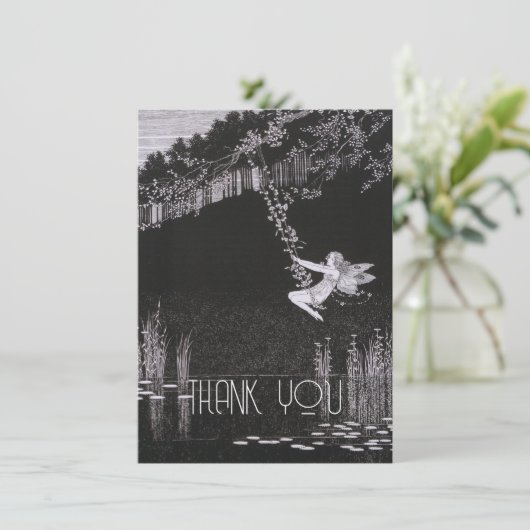  persoonlijke afbeelding, Retro Bedankkaart (Staand voorkant)