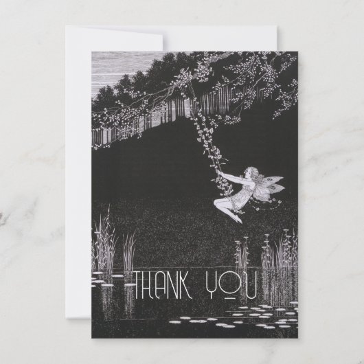  persoonlijke afbeelding, Retro Bedankkaart (Achterkant)