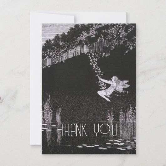  persoonlijke afbeelding, Retro Bedankkaart (Voorkant)