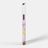 Persoonlijke afbeelding & Roze Bloem Waterverf iPhone Hoesje (Rechterkant)