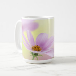 Persoonlijke afbeelding & Roze Bloem Waterverf Koffiemok