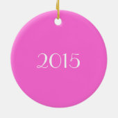 Persoonlijke afbeelding roze Waterverf Skater roze Keramisch Ornament (Achterkant)