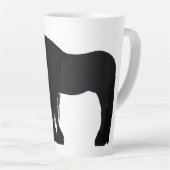 Persoonlijke afbeelding van Friesian Horse Latte Mok (Rechterhoek)