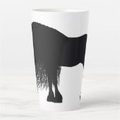 Persoonlijke afbeelding van Friesian Horse Latte Mok (Voorkant)