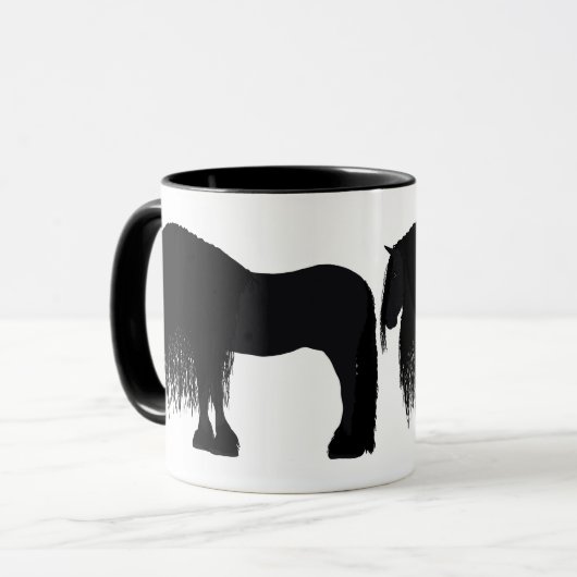 Persoonlijke afbeelding van Friesian Horse Mok (Voorkant links)