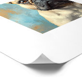 Persoonlijke afdruk Franse Bulldog Poster (Hoek)