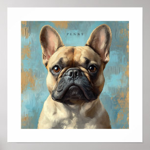 Persoonlijke afdruk Franse Bulldog Poster