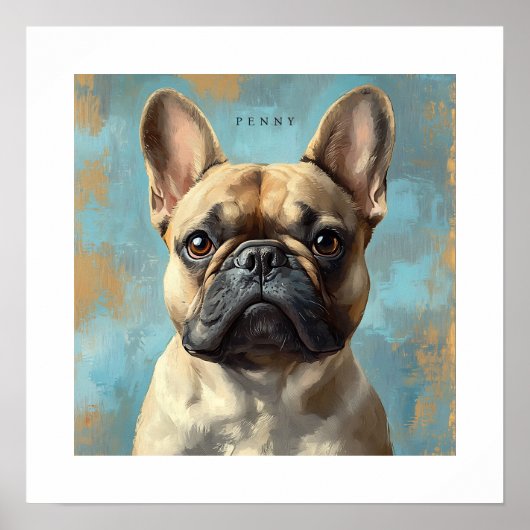 Persoonlijke afdruk Franse Bulldog Poster (Voorkant)