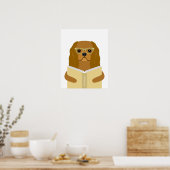 Persoonlijke afdruk van Cavalier-hond Poster (Keuken)