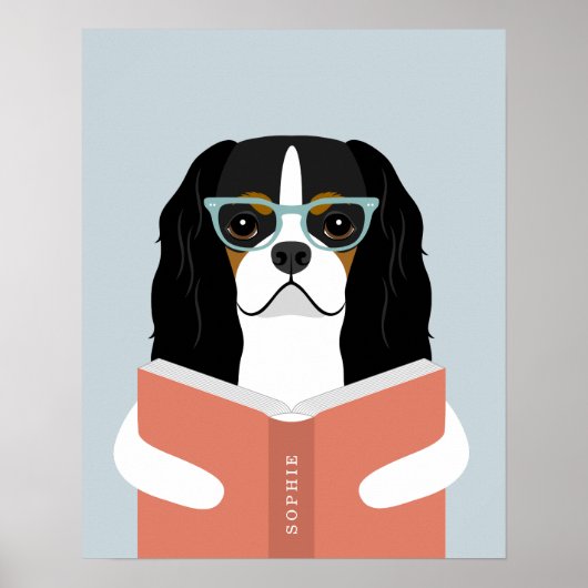 Persoonlijke afdruk van Cavalier-hond Poster (Voorkant)