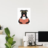 Persoonlijke afdruk van Pitbull-hond Poster (Thuiskantoor)