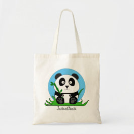 Persoonlijke Affiche van een Knuffel Panda Tote Bag