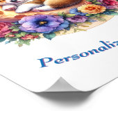 Persoonlijke Affiche van een Zacht Babyhondje dat  Poster (Hoek)