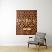 Persoonlijke Afrikaanse: Olifant Mara Glory | Luxe Wandkleed (In situ)