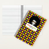 Persoonlijke Afro Retro Stippenprint Notitieboek (Binnen)
